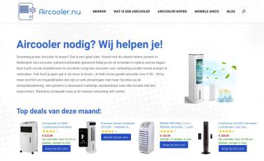 Schermafbeelding van aircooler.nu