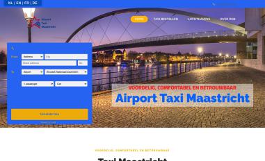 Schermafbeelding van airport-taxi-maastricht.nl