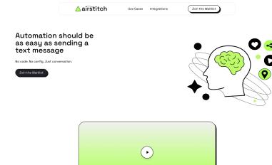 Schermafbeelding van airstitch.ai