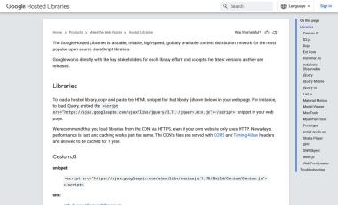 Schermafbeelding van ajax.googleapis.com