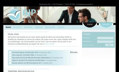 Schermafbeelding van ajp-assurantien.nl