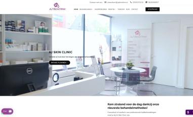 Schermafbeelding van ajskinclinic.nl