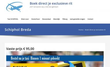 Schermafbeelding van ajtaxi.nl