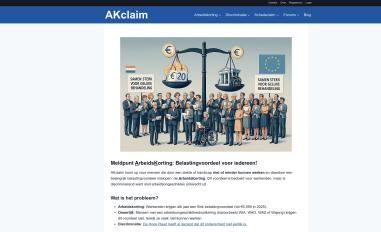 Schermafbeelding van akclaim.nl