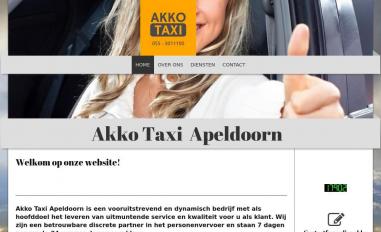 Schermafbeelding van akkotaxi.nl