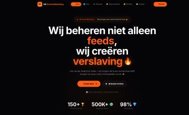 Schermafbeelding van aksocialmarketing.nl