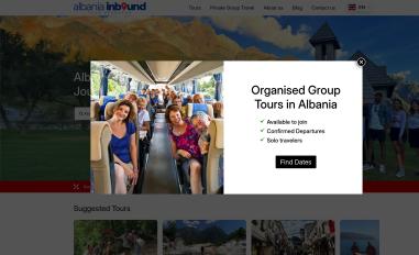 Schermafbeelding van albaniainbound.com