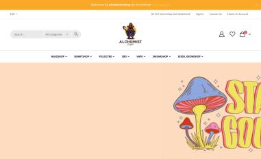 Schermafbeelding van alchemistshop.nl