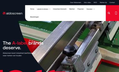 Schermafbeelding van aldoscreen.nl