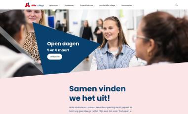 Schermafbeelding van alfa-college.nl
