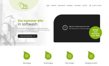 Schermafbeelding van alfa-softwash.be