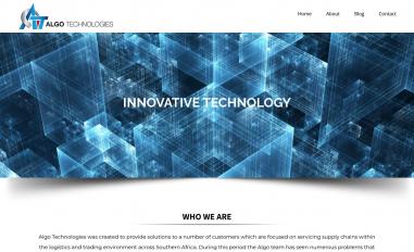 Schermafbeelding van algotechnologies.co.za