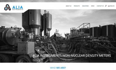 Schermafbeelding van aliainstruments.com