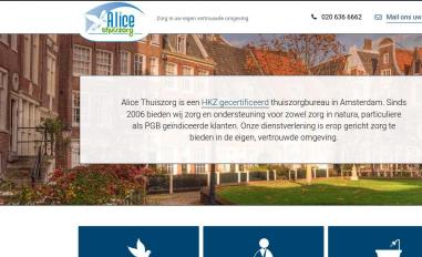 Schermafbeelding van alicethuiszorg.nl