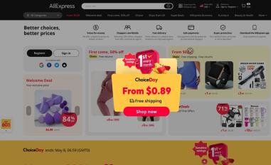 Schermafbeelding van aliexpress.com