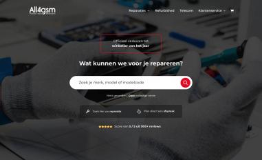 Schermafbeelding van all4gsm.nl