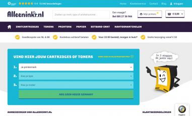Schermafbeelding van alleeninkt.nl