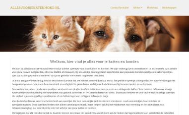 Schermafbeelding van allesvoorjekatenhond.nl