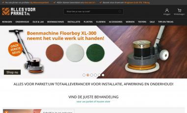 Schermafbeelding van allesvoorparket.nl