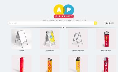 Schermafbeelding van allprints.nl