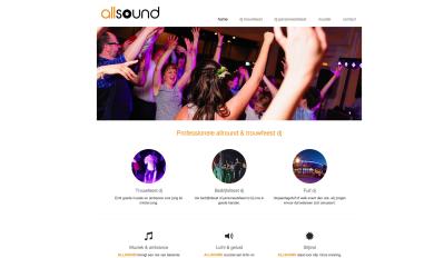 Schermafbeelding van allsound.be