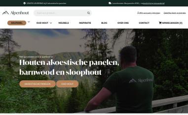 Schermafbeelding van alpenhout.nl
