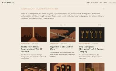 Schermafbeelding van alphamedialab.com