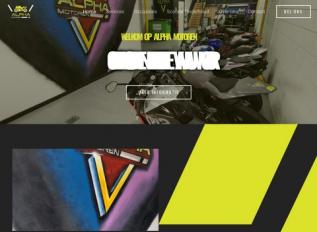 Schermafbeelding van alphamotoren.com