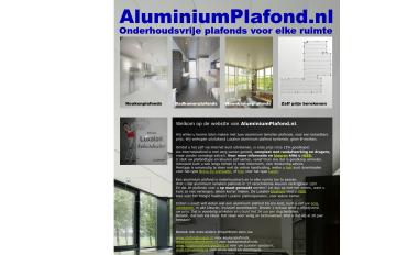 Schermafbeelding van aluminiumplafond.nl