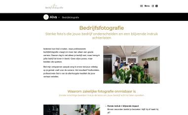 Schermafbeelding van alvabedrijfsfotografie.nl