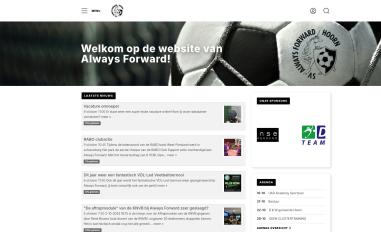 Schermafbeelding van alwaysforward.nl