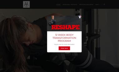 Schermafbeelding van amafitness.nl