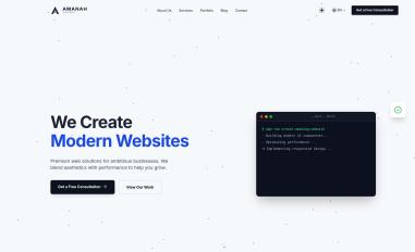 Schermafbeelding van amanah.agency