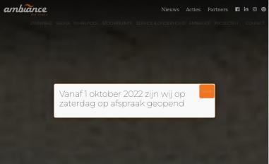 Schermafbeelding van ambiance-wellness.nl