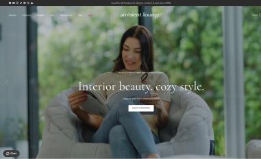 Schermafbeelding van ambientlounge.com.au