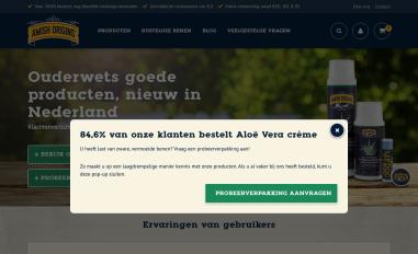 Schermafbeelding van amish-origins.nl