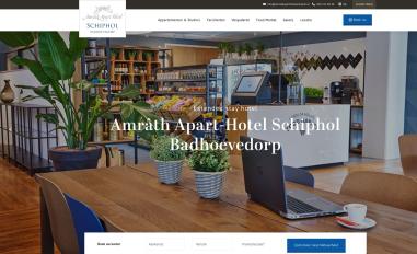 Schermafbeelding van amrathaparthotelschiphol.nl