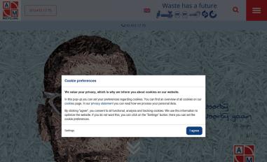 Schermafbeelding van amrecycling.nl