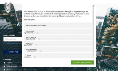 Schermafbeelding van amsterdamtaxicentrale.com