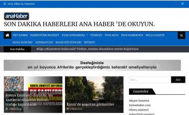 Schermafbeelding van anahaber.com