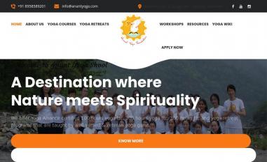 Schermafbeelding van anantyoga.com