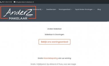 Schermafbeelding van anderzmakelaar.nl