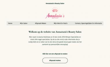 Schermafbeelding van annastasiasbeautysalon.nl