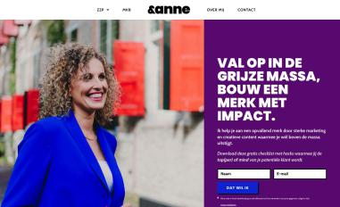 Schermafbeelding van annedevlaam.com