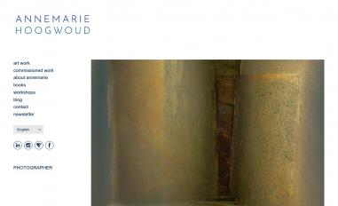 Schermafbeelding van annemariehoogwoud.nl