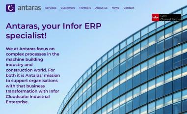 Schermafbeelding van antarasgroup.com