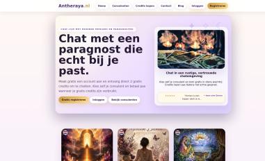 Schermafbeelding van antheraya.nl