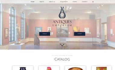 Schermafbeelding van antiques-emporium.com