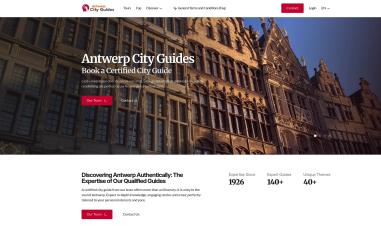 Schermafbeelding van antwerpcityguides.eu