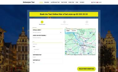 Schermafbeelding van antwerpentaxi.be